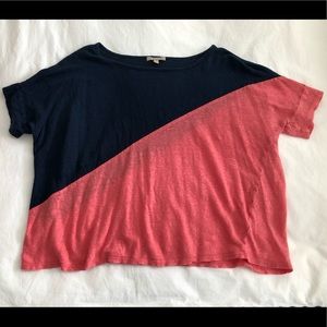 Bordeaux Women’s Navy and Pink Top